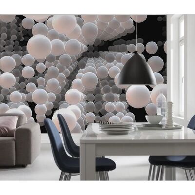 KOMAR 3D Spherical Wall Mural - Bunt, 3.68x2.54m, 8 Rolls KOMAR 3D Spherical Wall Mural - Bunt, 3.68x2.54m, 8 Rolls