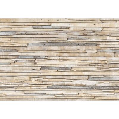 KOMAR Whitewashed Wood Wallpaper - 368x254 cm - 8 Rolls KOMAR Whitewashed Wood Wallpaper - 368x254 cm - 8 Rolls