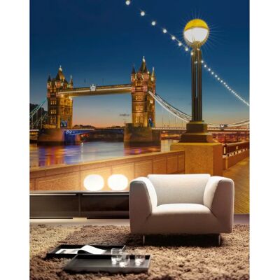 KOMAR Tower Bridge Bunt Wallpaper 368x254cm - Wallpaper KOMAR Tower Bridge Bunt Wallpaper 368x254cm - Wallpaper