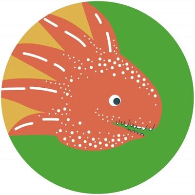 KOMAR Little Dino Proto Papel pintado - Autoadhesivo, 125x125 cm KOMAR Little Dino Proto Papel pintado - Autoadhesivo, 125x125 cm