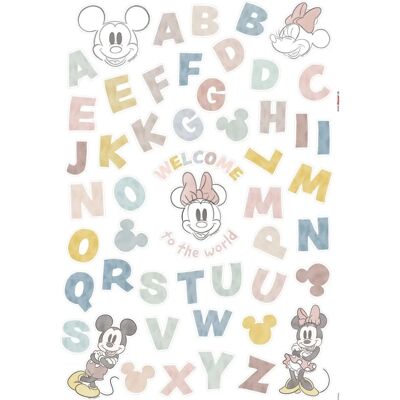KOMAR Alphabet Mickey Stickers - Décoration pour Enfants - Publicité KOMAR Alphabet Mickey Stickers - Décoration pour Enfants - Publicité