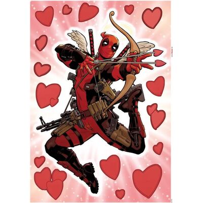 KOMAR Deadpool Lovepool Wandtattoo - Comic Romantik 50x70cm KOMAR Deadpool Lovepool Wandtattoo - Comic Romantik 50x70cm