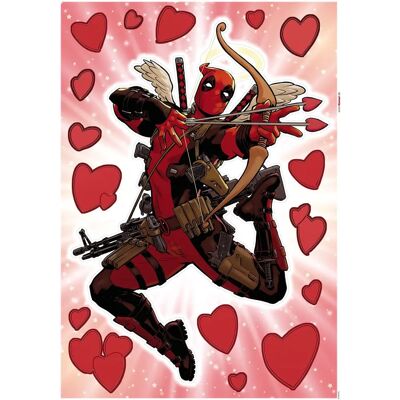 KOMAR Deadpool Lovepool Wandtattoo - Comic Romantik 50x70cm KOMAR Deadpool Lovepool Wandtattoo - Comic Romantik 50x70cm