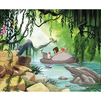 KOMAR Jungle Book Disney zwemmen met Baloo - Fotobehang KOMAR Jungle Book Disney zwemmen met Baloo - Fotobehang