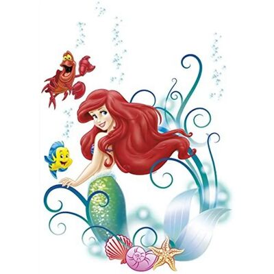 KOMAR Arielle Wall Decal - Princess Sea, Colorful, 50x70cm KOMAR Arielle Wall Decal - Princess Sea, Colorful, 50x70cm