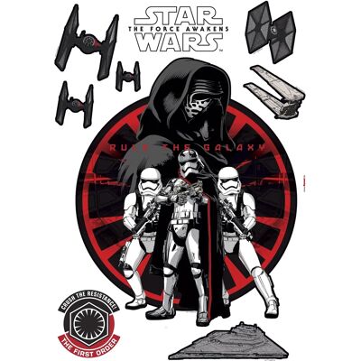 KOMAR First Order Wandtattoo - Rot/Schwarz - 50x70 cm KOMAR First Order Wandtattoo - Rot/Schwarz - 50x70 cm
