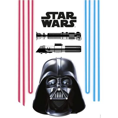 KOMAR Darth Vader Wandtattoo - Bunt 50x70cm Dekosticker KOMAR Darth Vader Wandtattoo - Bunt 50x70cm Dekosticker