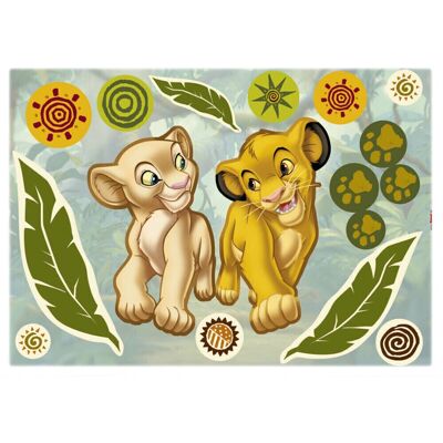 KOMAR Löwen Wandtattoo - 50x70 cm, bunt, 17 Teile KOMAR Löwen Wandtattoo - 50x70 cm, bunt, 17 Teile