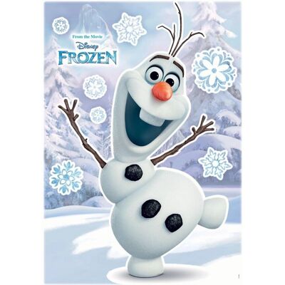 KOMAR Olaf Tatouage Murale - Bonhomme de Neige Hiver - 50x70cm - Bleu - Publicité KOMAR Olaf Tatouage Murale - Bonhomme de Neige Hiver - 50x70cm - Bleu - Publicité