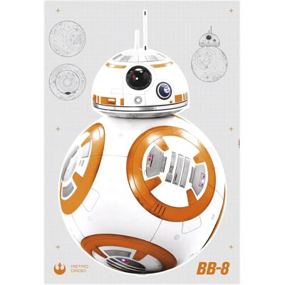 KOMAR Gelb BB-8 Star Wars Wandtattoo - Wandtyp KOMAR Gelb BB-8 Star Wars Wandtattoo - Wandtyp