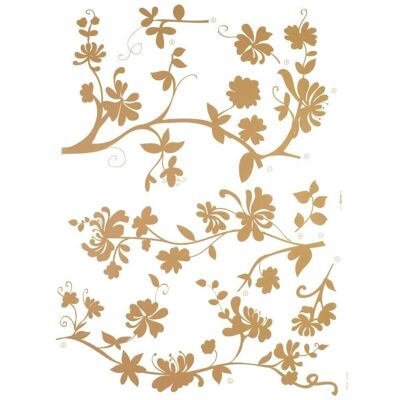 KOMAR Modello: 17015h - Sticker Murale Fiori, 50x70cm - Sticker KOMAR Modello: 17015h - Sticker Murale Fiori, 50x70cm - Sticker