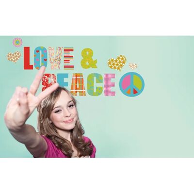 Komar - Love and Peace - Dekorativer Vinyl - Stück - Wall decal Komar - Love and Peace - Dekorativer Vinyl - Stück - Wall decal
