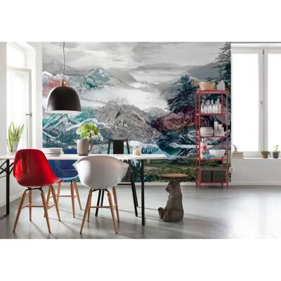 KOMAR Up and Down Tapete - Landschaft, Bunt, 368x248 cm KOMAR Up and Down Tapete - Landschaft, Bunt, 368x248 cm