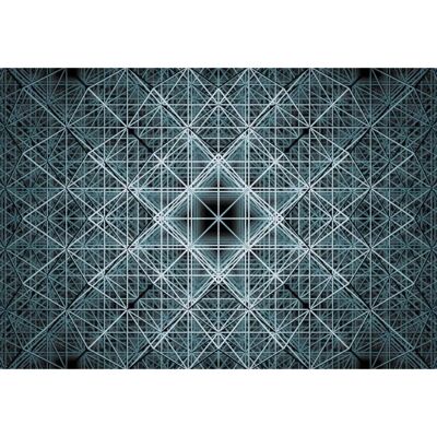 KOMAR Biała Matrix 3D Tapeta - Tapeta KOMAR Biała Matrix 3D Tapeta - Tapeta