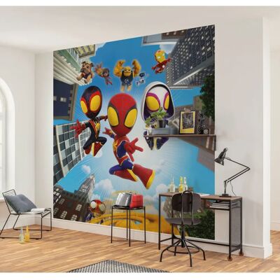 KOMAR Marvel Spidey und Seine Erstaunlichen Freunde Web Spinners Tapete - Kinder Dekor KOMAR Marvel Spidey und Seine Erstaunlichen Freunde Web Spinners Tapete - Kinder Dekor