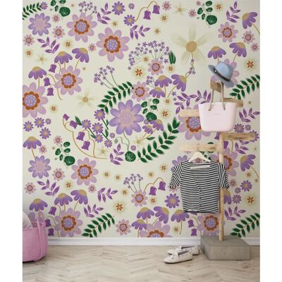 Komar Disney Minnie Mouse Gardening Club Beige - Behang Komar Disney Minnie Mouse Gardening Club Beige - Behang