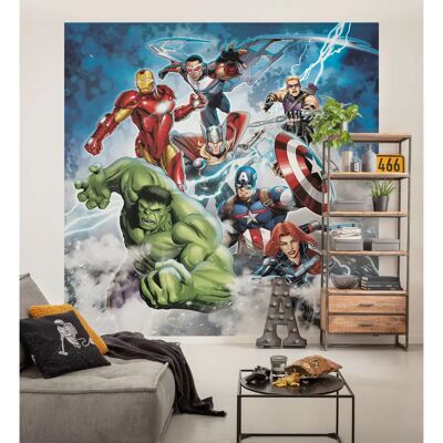 KOMAR Marvel Avengers Mighty Team Tapete - Wandbeklebung KOMAR Marvel Avengers Mighty Team Tapete - Wandbeklebung
