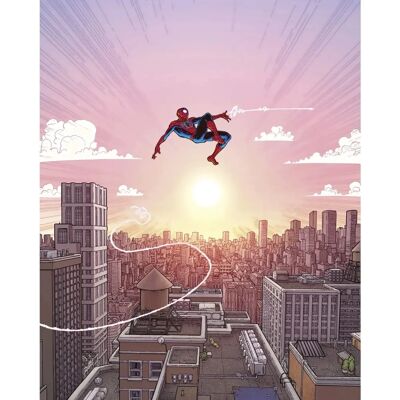 Carta da parati Marvel Spider-Man che oscillano - Bambini, Rosa Carta da parati Marvel Spider-Man che oscillano - Bambini, Rosa