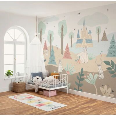 KOMAR Disney Frozen Castle Playground Bunt Tapete KOMAR Disney Frozen Castle Playground Bunt Tapete