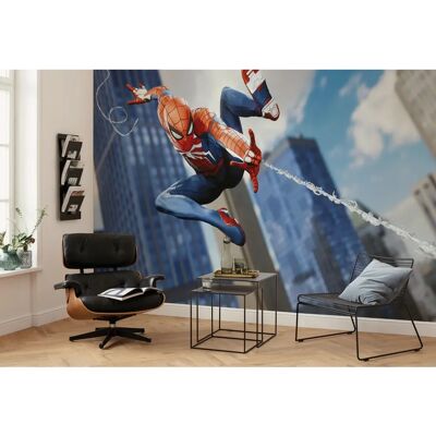 Komar Marvel Spider-Man Attack Tapete - Kinder, Blau Komar Marvel Spider-Man Attack Tapete - Kinder, Blau