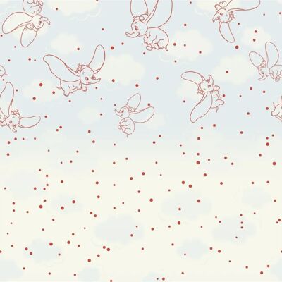 KOMAR Dumbo Clouds Blau Kinder Tapete - Vliestapete KOMAR Dumbo Clouds Blau Kinder Tapete - Vliestapete