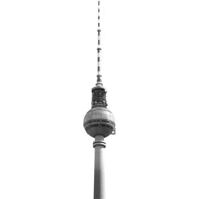 KOMAR Fernsehturm Tapete - Bunte Stadtansicht - Tapete KOMAR Fernsehturm Tapete - Bunte Stadtansicht - Tapete