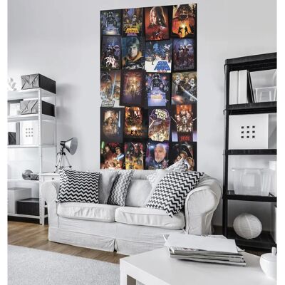 KOMAR Star Wars Plakaty Collage Tapeta - 120x200cm KOMAR Star Wars Plakaty Collage Tapeta - 120x200cm