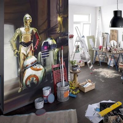 KOMAR Carta da Parati Star Wars 184x254 cm - Scena Droid KOMAR Carta da Parati Star Wars 184x254 cm - Scena Droid