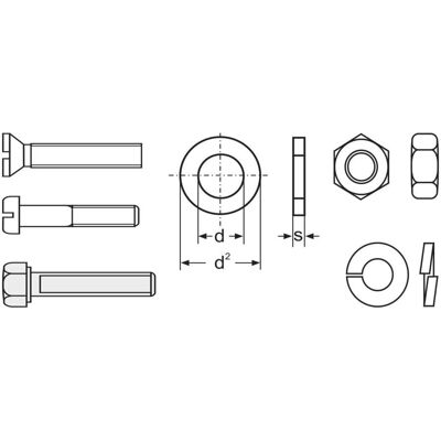 Affix 3000-Teile Schrauben- & Mutternsatz - Hardware-Kit Affix 3000-Teile Schrauben- & Mutternsatz - Hardware-Kit