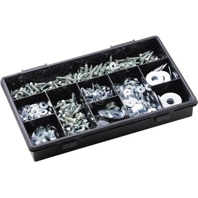 Aifix Carriage Bolt/Washer Assortment - 805 Stuks - Set van schroeven en ringen voor autoproblemen Aifix Carriage Bolt/Washer Assortment - 805 Stuks - Set van schroeven en ringen voor autoproblemen