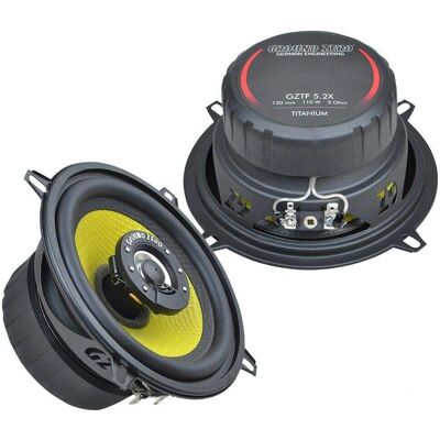Haut-parleurs auto Ground Zero Gztf 5.2x - Coaxial 2 Voies 13cm - Publicité Haut-parleurs auto Ground Zero Gztf 5.2x - Coaxial 2 Voies 13cm - Publicité