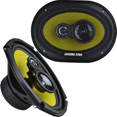 Ground Zero Auto Lautsprecher - 3-Wege 6x9'' Koaxial - Gelb - Autolautsprecher Ground Zero Auto Lautsprecher - 3-Wege 6x9'' Koaxial - Gelb - Autolautsprecher