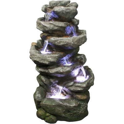 Kölle Polyresin-Brunnen mit Pumpe - Holzoptik - 56x44x102 cm - Gartenbrunnen Kölle Polyresin-Brunnen mit Pumpe - Holzoptik - 56x44x102 cm - Gartenbrunnen