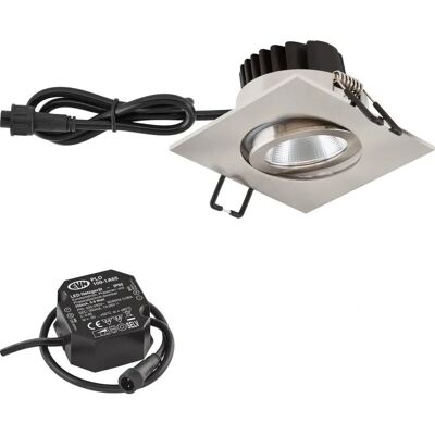 EVN EVN PC654N91302 - LED Deckeneinbauleuchte - Edelstahl - Verstellbar - IP65 EVN EVN PC654N91302 - LED Deckeneinbauleuchte - Edelstahl - Verstellbar - IP65