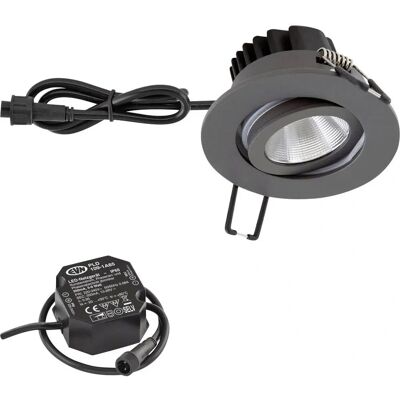 EVN LED Deckenleuchte - IP65, 8.4W, 3000K, Anthrazit - Innen/Außen EVN LED Deckenleuchte - IP65, 8.4W, 3000K, Anthrazit - Innen/Außen