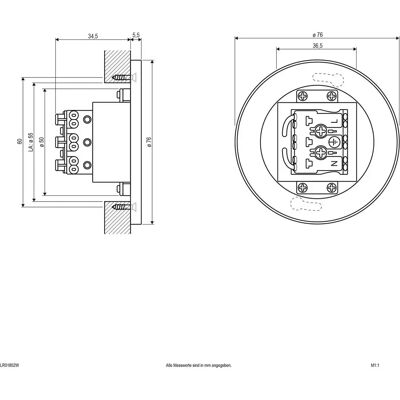 EVN Lichttechnik LED Wandleuchte - 3000K, 1.8W, IP44 EVN Lichttechnik LED Wandleuchte - 3000K, 1.8W, IP44