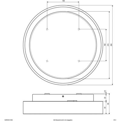 EVN DAR54141502 - Applique murale LED 3000K IP54 anth - Publicité EVN DAR54141502 - Applique murale LED 3000K IP54 anth - Publicité