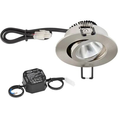 EVN Lichttechnik LED-Deckenleuchte - 3000K, 6W, Edelstahl EVN Lichttechnik LED-Deckenleuchte - 3000K, 6W, Edelstahl