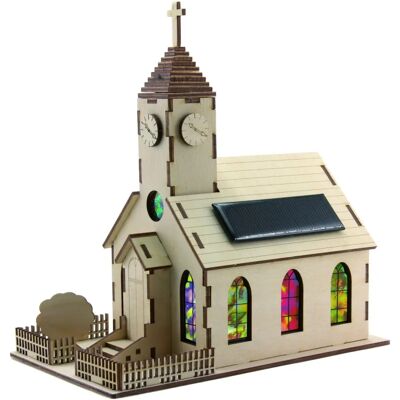 Modèle d'église solaire Sol Expert - Église solaire avec lumière LED - Publicité Modèle d'église solaire Sol Expert - Église solaire avec lumière LED - Publicité