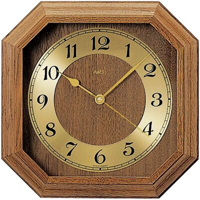 AMS F5864/4 Holzuhr Eiche - Wanduhr AMS F5864/4 Holzuhr Eiche - Wanduhr