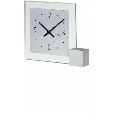 Montre de Table AMS T102 Argentée - Quartz, Fabriqué en Allemagne - Publicité Montre de Table AMS T102 Argentée - Quartz, Fabriqué en Allemagne - Publicité