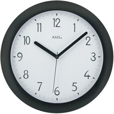 JOGRABO AMS 5845 Horloge radio analogique noir - Horloge murale - Publicité JOGRABO AMS 5845 Horloge radio analogique noir - Horloge murale - Publicité