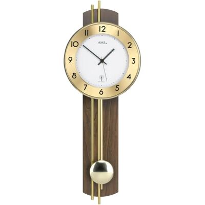 AMS F5266/1 - Unisex Wanduhr - Holz, Funk AMS F5266/1 - Unisex Wanduhr - Holz, Funk