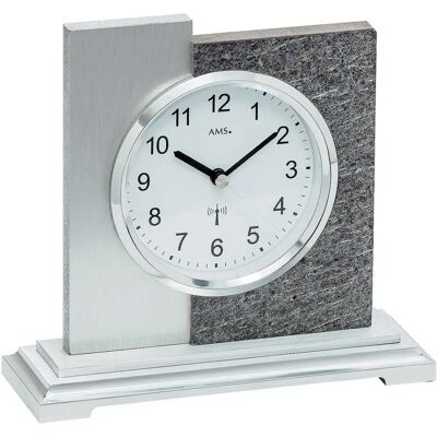 AMS F5150 Silber-Graue Funk-Tischuhr - Uhren AMS F5150 Silber-Graue Funk-Tischuhr - Uhren