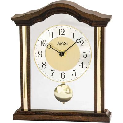 JOGRABO AMS Modell 1174/1 Nussbaum Pendeluhr Quartz Tischuhr JOGRABO AMS Modell 1174/1 Nussbaum Pendeluhr Quartz Tischuhr