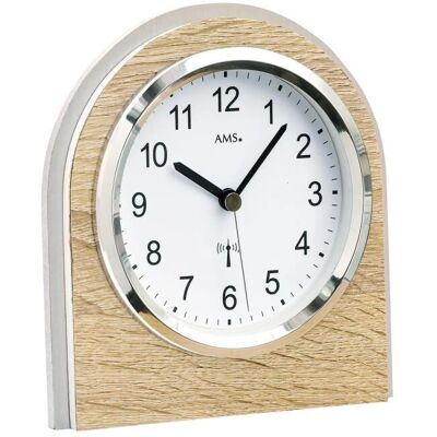 AMS F5199 Beigefarbene Holzuhr - Wanduhr AMS F5199 Beigefarbene Holzuhr - Wanduhr