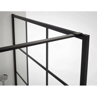 Kermi Walk-In XD Wand - Schwarz Soft, 2000mm hoch, 1390-1410mm Breite Kermi Walk-In XD Wand - Schwarz Soft, 2000mm hoch, 1390-1410mm Breite