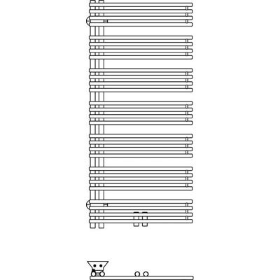 Kermi Diveo Badkamerradiator - Wit, 1700x600mm Kermi Diveo Badkamerradiator - Wit, 1700x600mm
