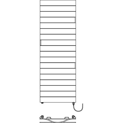 Kermi Tabeo-E Badkamerradiator - Wit - 50x10.1x119.7cm - Elektrisch Kermi Tabeo-E Badkamerradiator - Wit - 50x10.1x119.7cm - Elektrisch