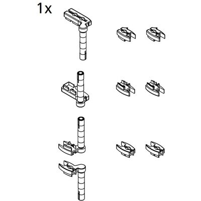 Kermi Modell 2533864 - Badezimmer Gelenkset für Faltwand V2 TS1 Kermi Modell 2533864 - Badezimmer Gelenkset für Faltwand V2 TS1